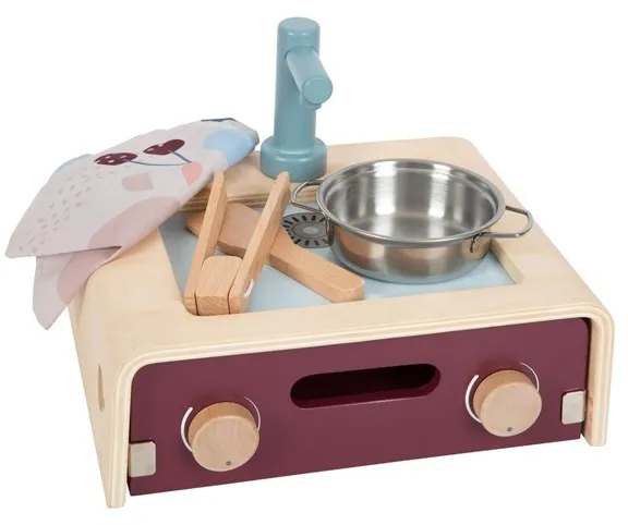 Small Foot Wooden Camping Play Kitchen Tasty 9dlg.